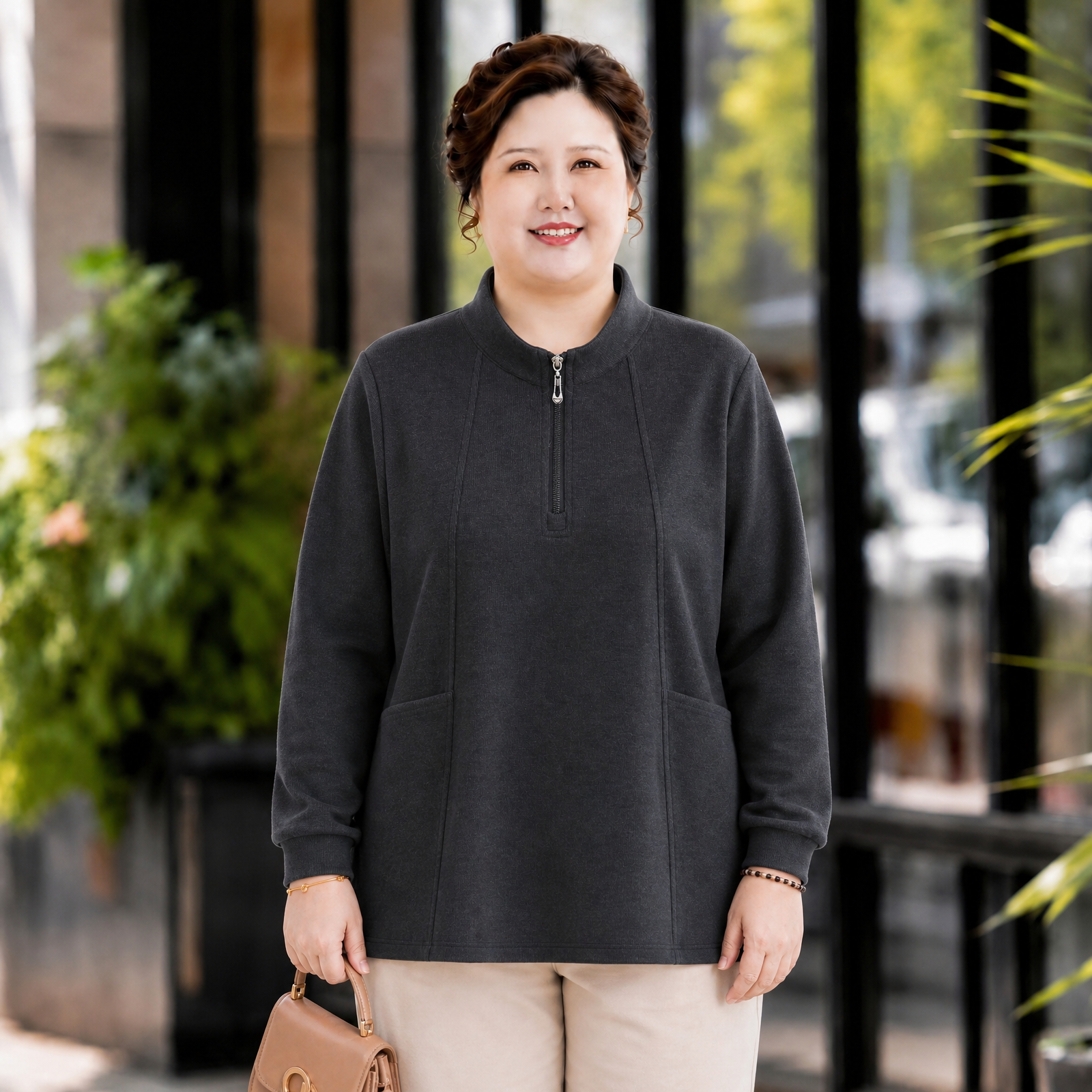 Casual Pullover Sweatshirt 8632