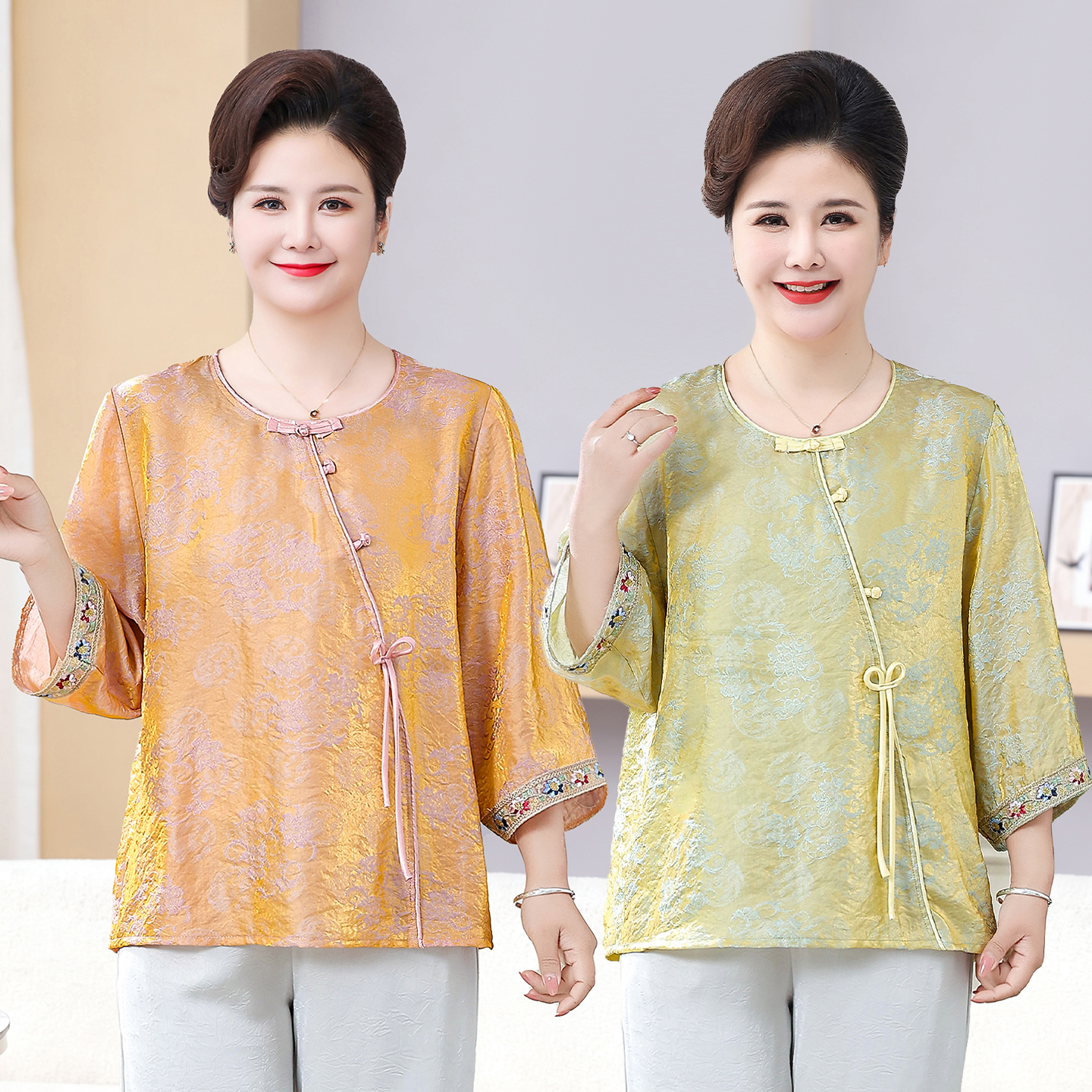Modern Chinese Short-sleeve Top 8602