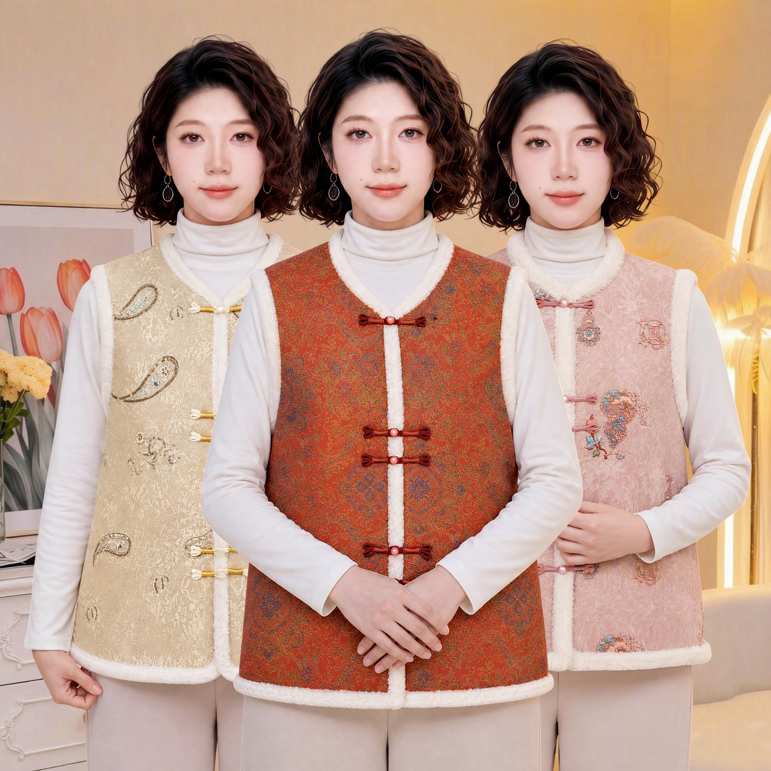 Modern Chinese Vest 5604C