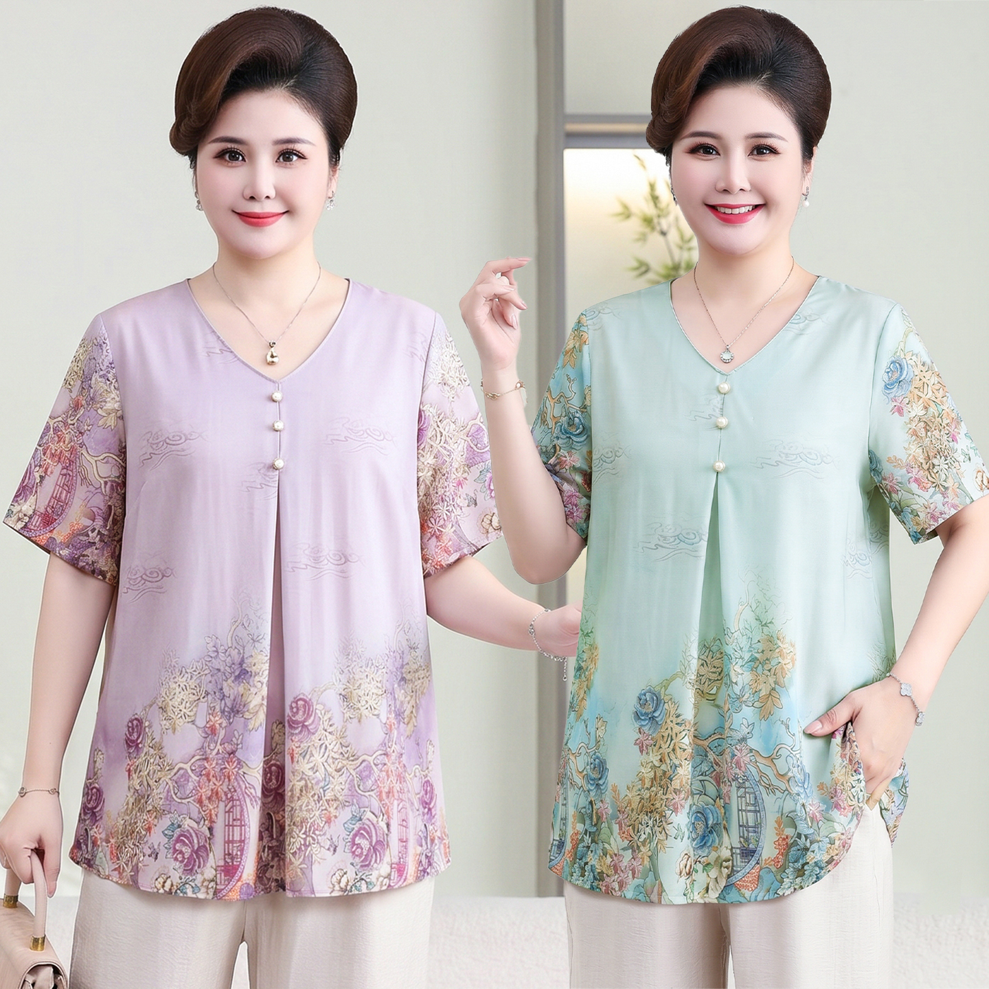 Bloom Short-sleeve Top 8614D