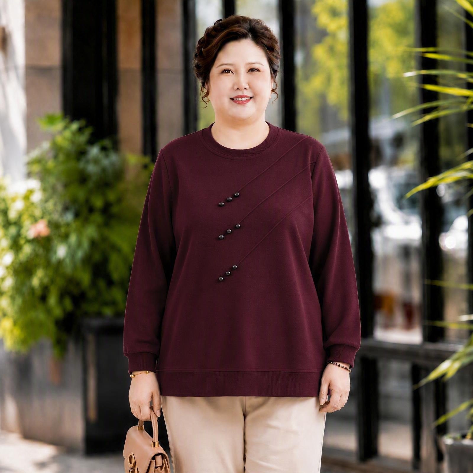 Casual Long-sleeve Top 8628