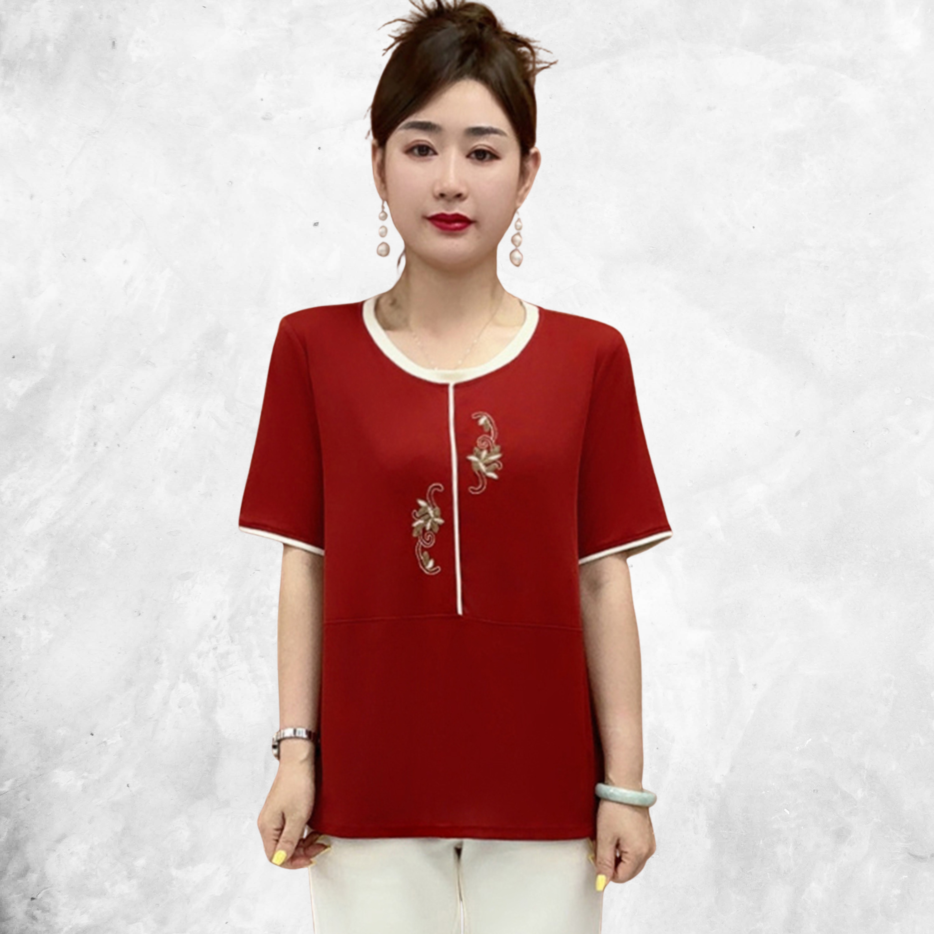 Summer Breeze Short-sleeve Top 8619